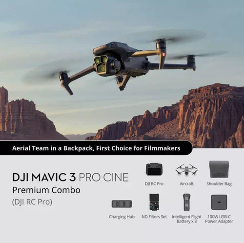 DJI Mavic 3 Pro Cine Premium Combo (DJI RC Pro) Camera Drone ★Tracking★
