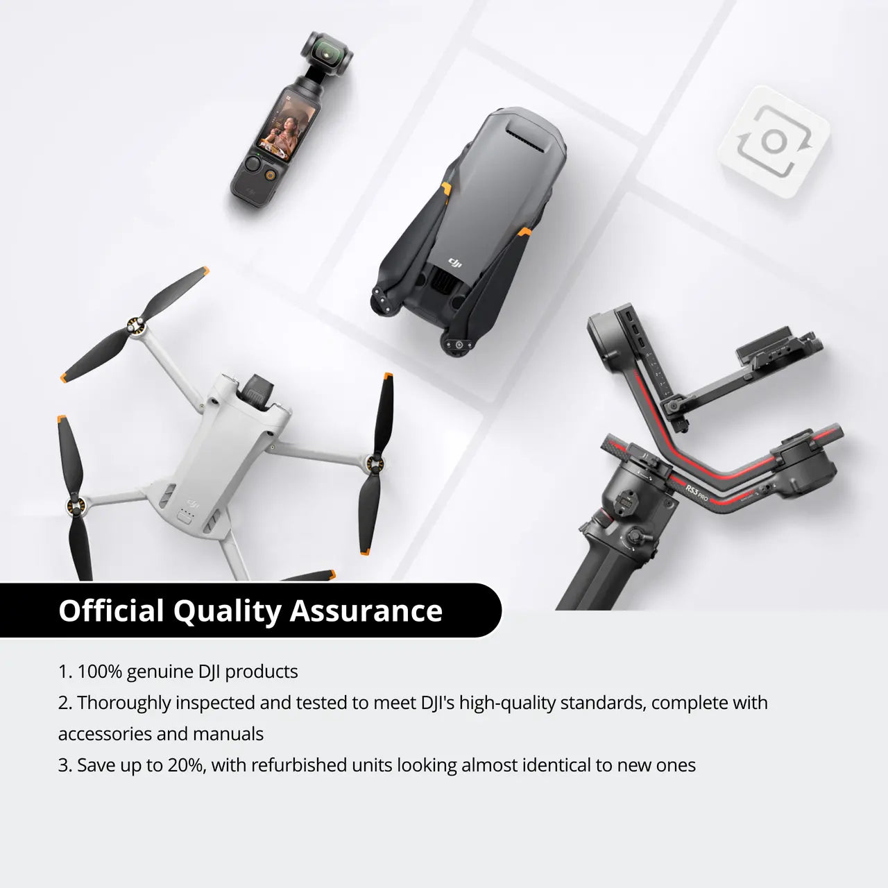 DJI Air 3S Fly More Combo (DJI RC 2) (Refurbished Unit)